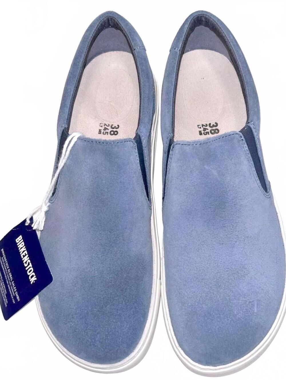 Birkenstock Oswego Suede Leather Shoe  "Elemental Blue" Women's 7.5 | NWT